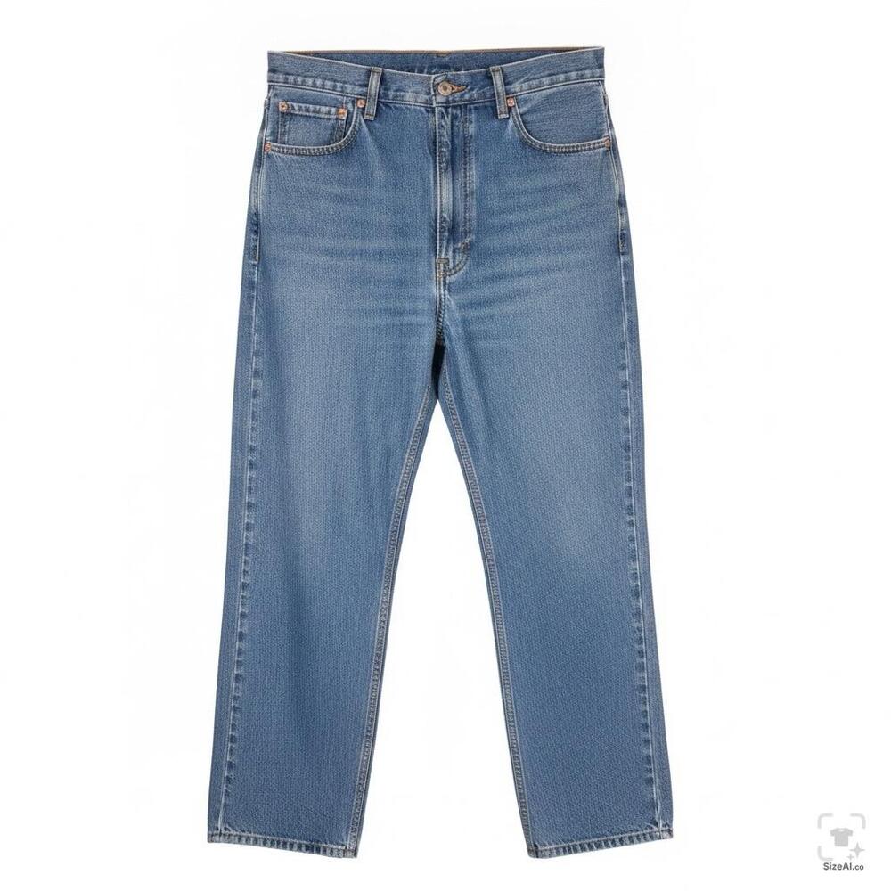 Levis 505 Jeans Mens 42x28 Blue Denim Regular Fit Straight Leg Zip Fly
